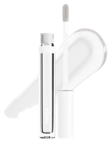 MegaSlicks Lip Gloss, Ultra-Glossy, Vitamin-E Enriched, Ultra-Gloss High Shine Moisturizing, Cruelty-Free & Vegan - Crystal Clear