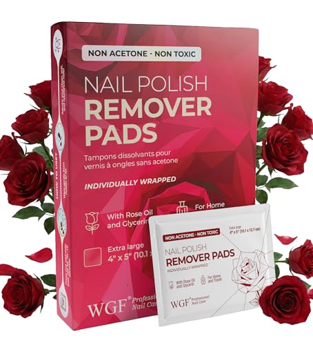 Non-Acetone Nail Polish Remover Pads Individually Wrapped