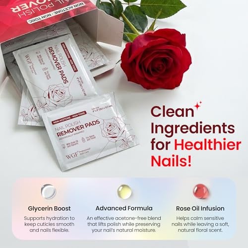 Non-Acetone Nail Polish Remover Pads Individually Wrapped