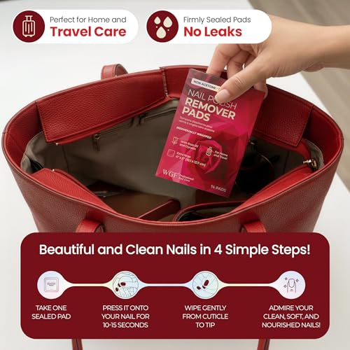 Non-Acetone Nail Polish Remover Pads Individually Wrapped