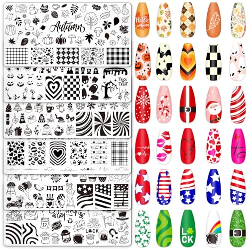 Holiday Nail Stamping Plate Set