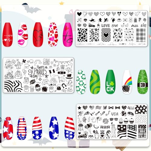 Holiday Nail Stamping Plate Set