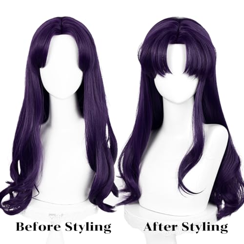 Purple Wavy Cosplay Wig