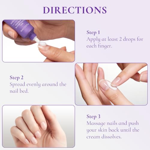 Cuticle Cream for Nails, Moisturizer for Dry Cracked Cuticles, 15ml