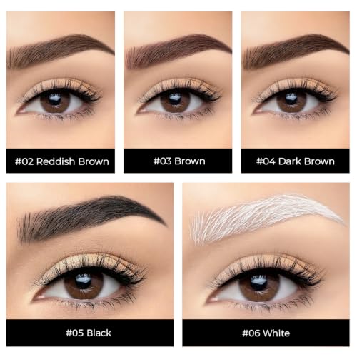 Eyebrow Pomade Kit with Dual-Ended Brush, Long-Lasti