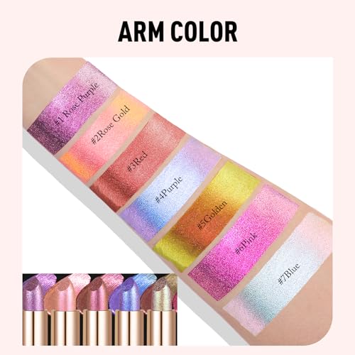 Gold Holographic Glitter Lipstick