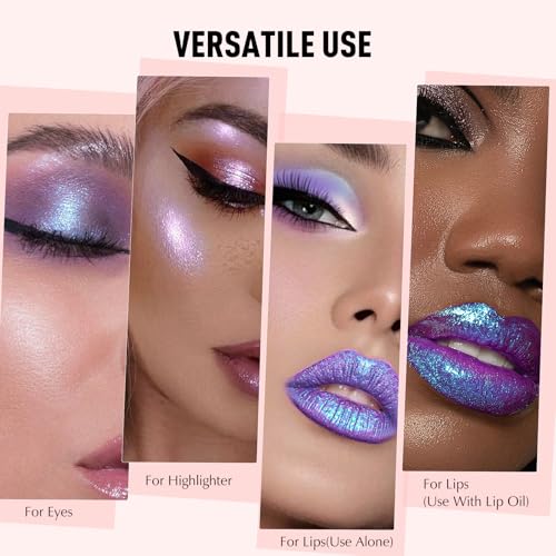 Gold Holographic Glitter Lipstick