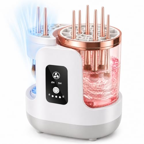 Electric Brush Cleaner with Automatic Drying