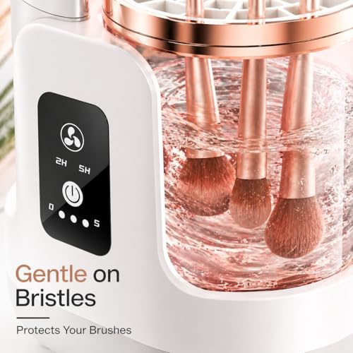 Electric Brush Cleaner with Automatic Drying