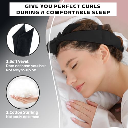 Heatless Curls Overnight Hair Curlers to Sleep In Ov