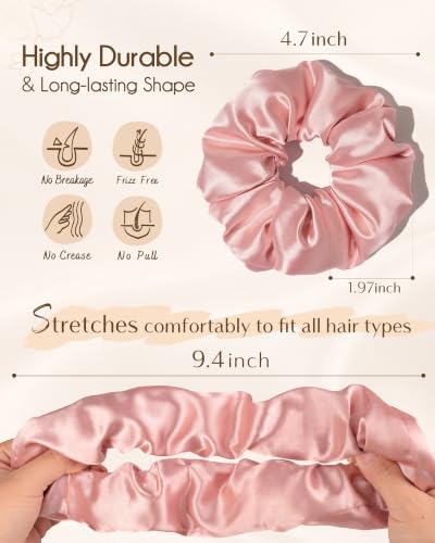 8 Piece Satin Scrunchies