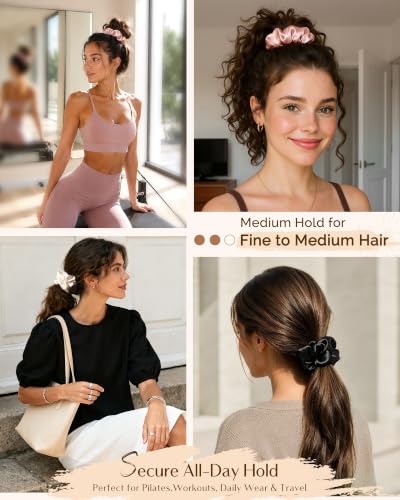 8 Piece Satin Scrunchies