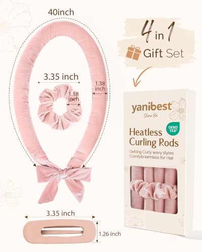 Yanibest Heatless Hair Curler, No Heat Hair Curlers