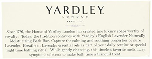 London English Lavender with Essential Oils Soap Bar, 4.25 oz Bar (Pack of 8)
