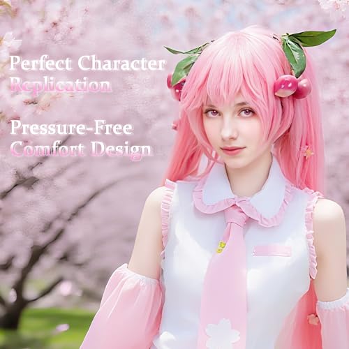 Long Pink Cosplay Wig