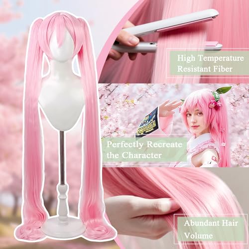 Long Pink Cosplay Wig