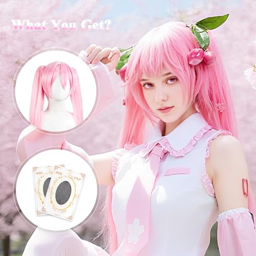 Long Pink Cosplay Wig