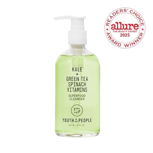 Facial Cleanser Duo Bundle for Dry + Sensitive Skin - Superfood Kale + Green Tea Daily Fac