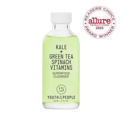 Travel Facial Cleanser Duo Bundle for Dry + Sensitive Skin - Superfood Kale + Green Tea Da