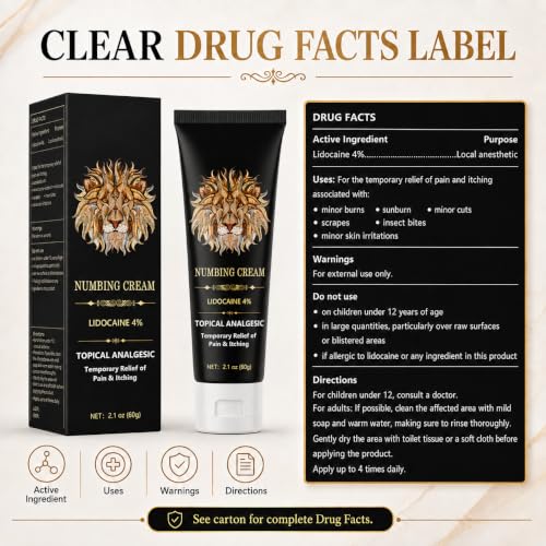 Lidocaine 4% Numbing Cream
