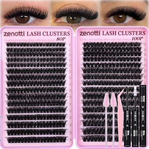 Lash Clusters Kit Fluffy 80D 100D Eyelash Clusters K