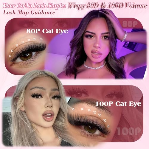Lash Clusters Kit Fluffy 80D 100D Eyelash Clusters K
