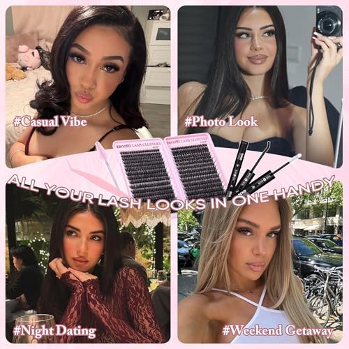 Lash Clusters Kit Fluffy 80D 100D Eyelash Clusters K