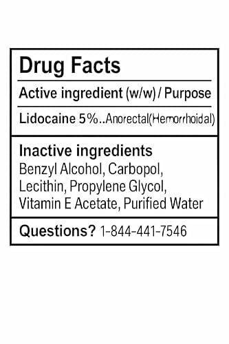 Numbing Cream 5% Lidocaine - Maximum Strength Topical Anesthetic with Vitamin E