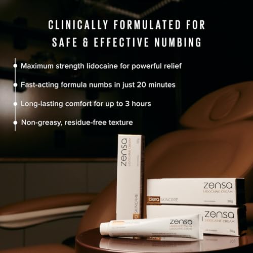 Numbing Cream 5% Lidocaine - Maximum Strength Topical Anesthetic with Vitamin E