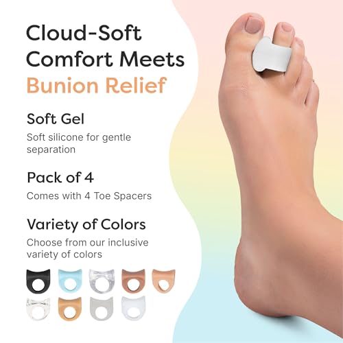 Gel Toe Spacers for Bunions & Overlapping Toes