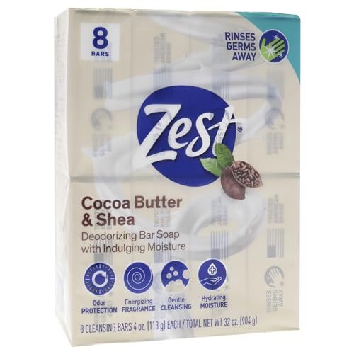Bar Soap - 8 Bars - Enriched With Cocoa Butter And Shea for Ultra Moisturizing Cleansing -